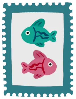 Fish stamp